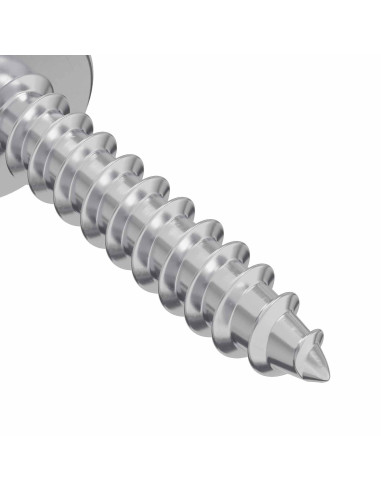Viti in Legno 12 pcs Argento M3,5 x 20 mm Acciaio