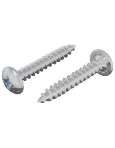 Viti in Legno 2 pcs Argento M4 x 25 mm Acciaio 2