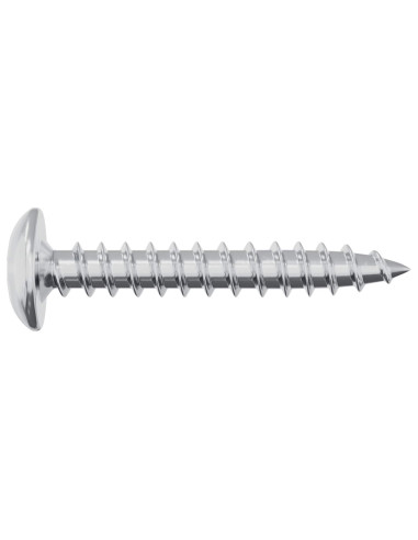 Viti in Legno 2 pcs Argento M4 x 25 mm Acciaio