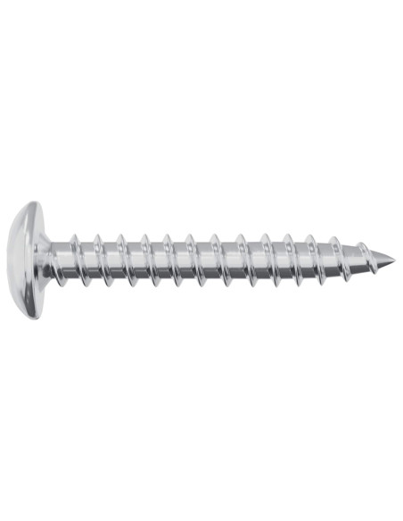Viti in Legno 2 pcs Argento M4 x 25 mm Acciaio