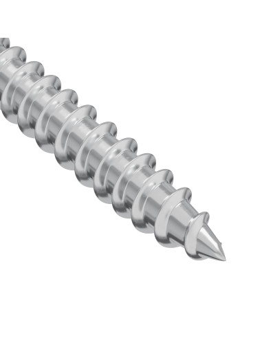 Viti in Legno 2 pcs Argento M4 x 25 mm Acciaio