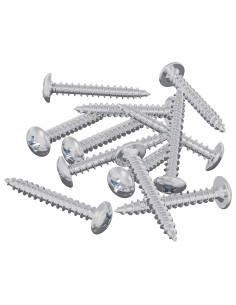 Viti in Legno 8451 pcs Argento Acciaio 2