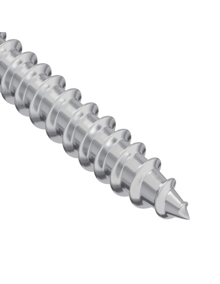 Viti in Legno 8451 pcs Argento Acciaio