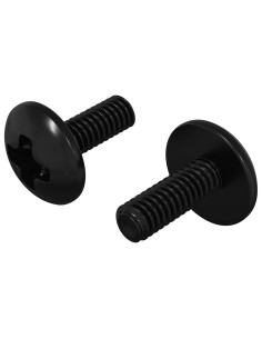 Viti a manica 2 pcs Nero M4 x 10 mm Acciaio 2
