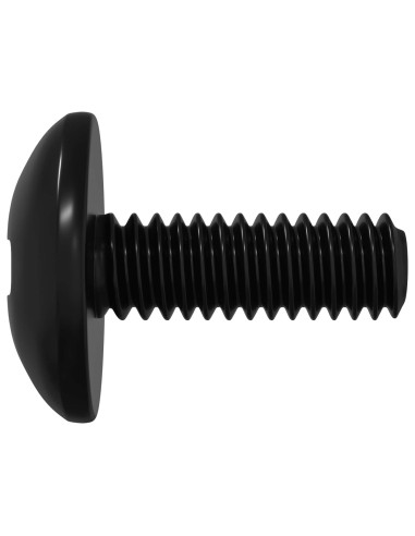 Viti a manica 2 pcs Nero M4 x 10 mm Acciaio