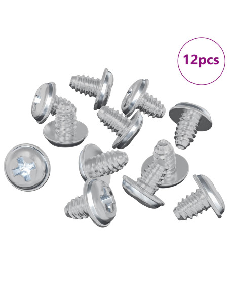 Viti a Brugola 12 pcs Argento M4 x 5 mm Ferro