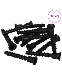 Vite a testa esagonale 3072 pcs Nero 7 x 40 mm Ferro 2