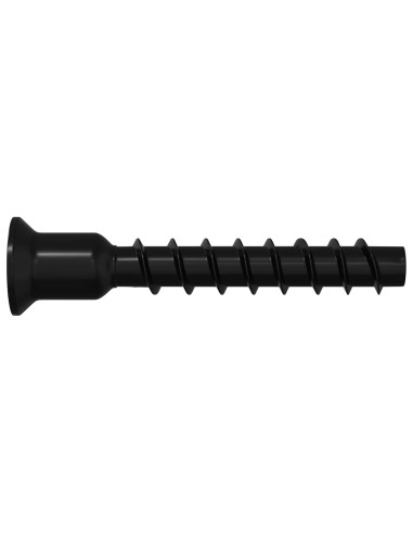 Vite a testa esagonale 3072 pcs Nero 7 x 40 mm Ferro