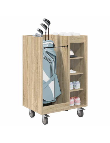 Armadio per Golf con ruota Rovere Sonoma 65 x 45 x 98 cm