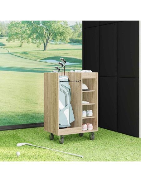 Armadio per Golf con ruota Rovere Sonoma 65 x 45 x 98 cm