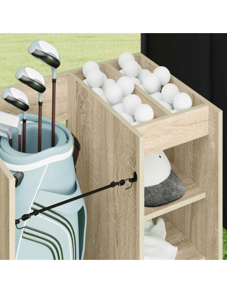 Armadio per Golf con ruota Rovere Sonoma 65 x 45 x 98 cm