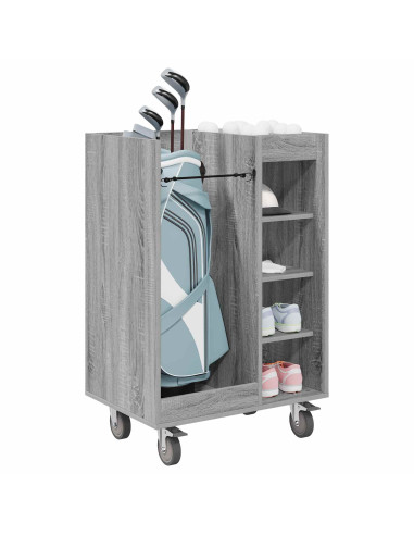 Armadio per Golf con ruota Grigio Sonoma 65 x 45 x 98 cm