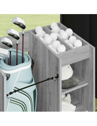 Armadio per Golf con ruota Grigio Sonoma 65 x 45 x 98 cm