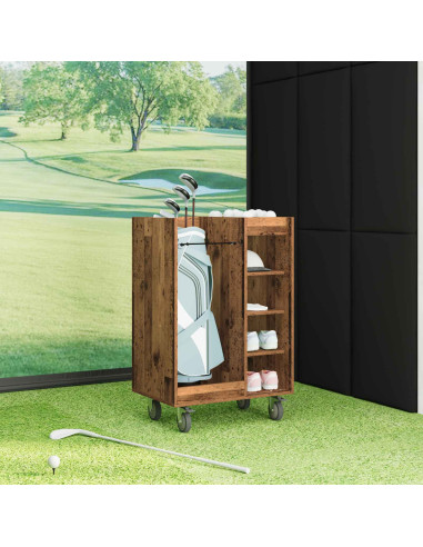 Armadio per Golf con ruota Legno vecchio 65 x 45 x 98 cm