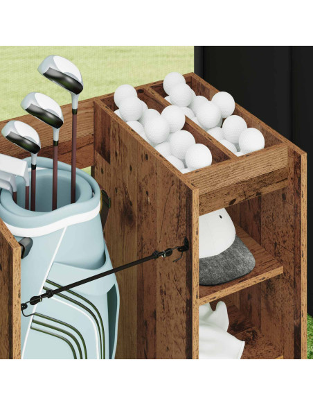 Armadio per Golf con ruota Legno vecchio 65 x 45 x 98 cm