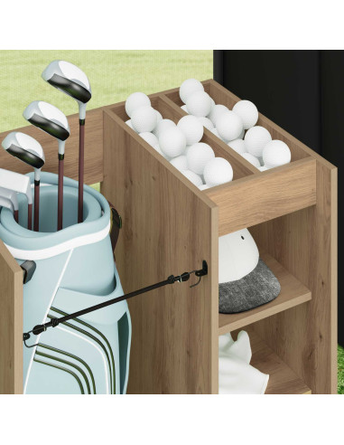 Armadio per Golf con ruota Rovere artigianale 65 x 45 x 98 cm