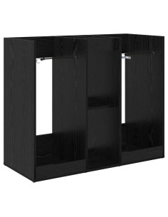 Armadio per Golf Tinta unita Rovere Nero 102 x 45 x 85,5 cm 2