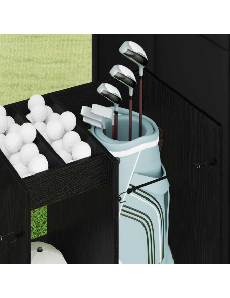 Armadio per Golf Tinta unita Rovere Nero 102 x 45 x 85,5 cm