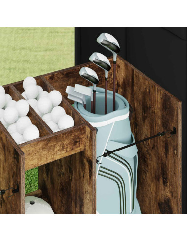 Armadio per Golf Tinta unita Rovere fumé 102 x 45 x 85,5 cm