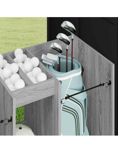 Armadio per Golf Tinta unita Grigio Sonoma 102 x 45 x 85,5 cm