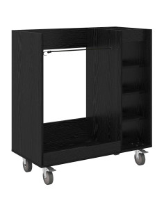 Armadio per Golf con ruota Rovere Nero 90 x 45 x 98 cm 2