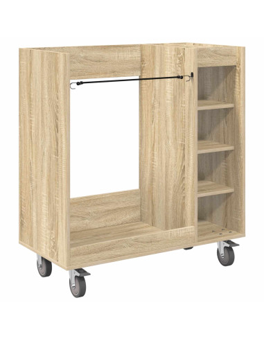 Armadio per Golf con ruota Rovere Sonoma 90 x 45 x 98 cm