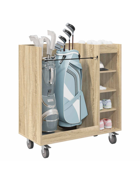 Armadio per Golf con ruota Rovere Sonoma 90 x 45 x 98 cm
