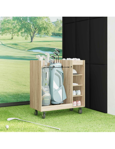 Armadio per Golf con ruota Rovere Sonoma 90 x 45 x 98 cm