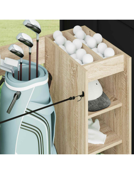 Armadio per Golf con ruota Rovere Sonoma 90 x 45 x 98 cm