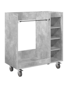 Armadio per Golf con ruota Grigio cemento 90 x 45 x 98 cm 2