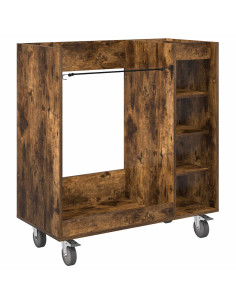 Armadio per Golf con ruota Rovere fumé 90 x 45 x 98 cm 2
