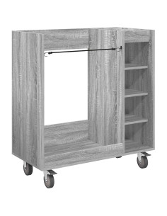 Armadio per Golf con ruota Grigio Sonoma 90 x 45 x 98 cm 2