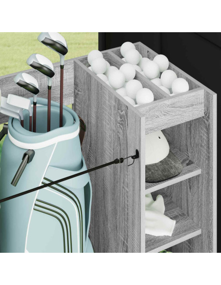 Armadio per Golf con ruota Grigio Sonoma 90 x 45 x 98 cm