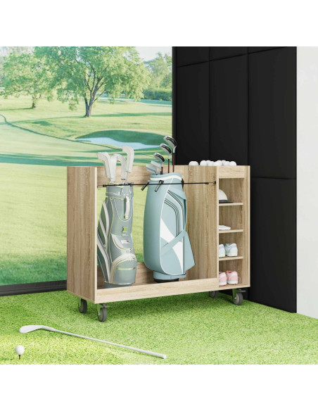 Armadio per Golf con ruota Rovere Sonoma 120 x 45 x 98 cm