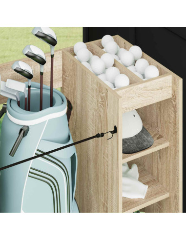 Armadio per Golf con ruota Rovere Sonoma 120 x 45 x 98 cm