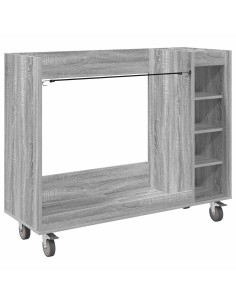 Armadio per Golf con ruota Grigio Sonoma 120 x 45 x 98 cm 2