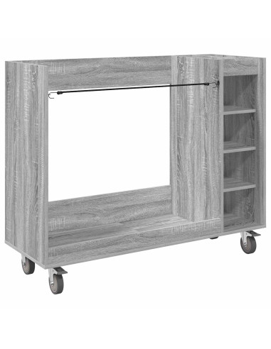 Armadio per Golf con ruota Grigio Sonoma 120 x 45 x 98 cm