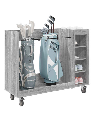 Armadio per Golf con ruota Grigio Sonoma 120 x 45 x 98 cm
