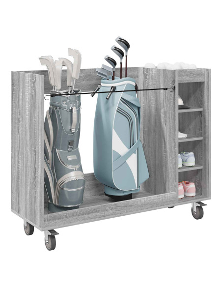 Armadio per Golf con ruota Grigio Sonoma 120 x 45 x 98 cm