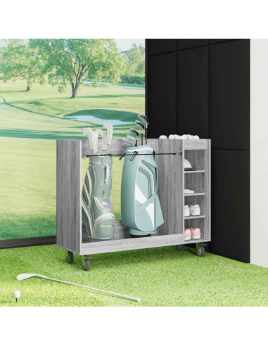 Armadio per Golf con ruota Grigio Sonoma 120 x 45 x 98 cm