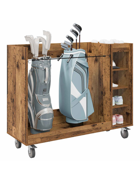 Armadio per Golf con ruota Legno vecchio 120 x 45 x 98 cm
