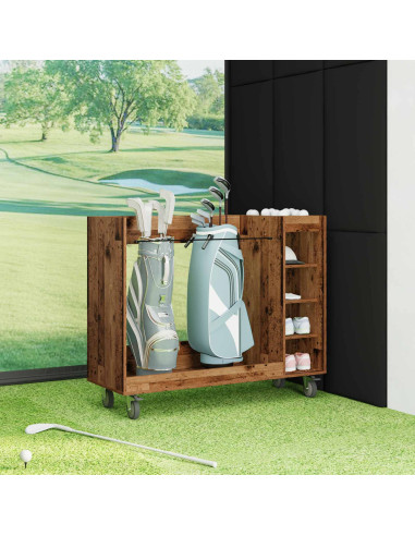 Armadio per Golf con ruota Legno vecchio 120 x 45 x 98 cm
