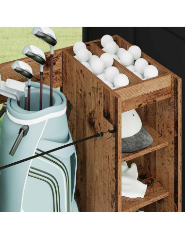 Armadio per Golf con ruota Legno vecchio 120 x 45 x 98 cm