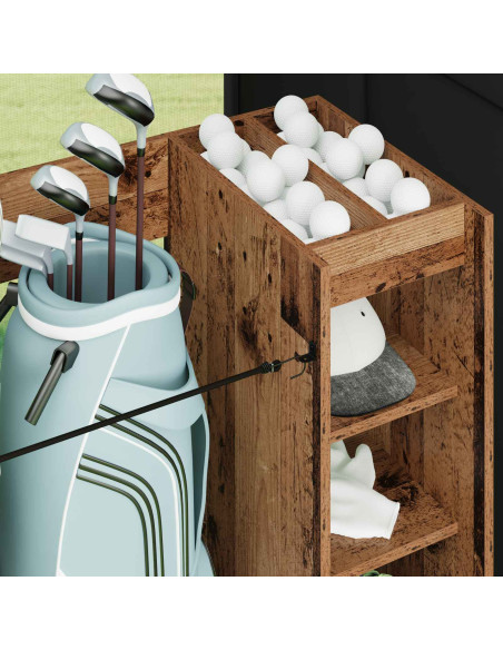 Armadio per Golf con ruota Legno vecchio 120 x 45 x 98 cm