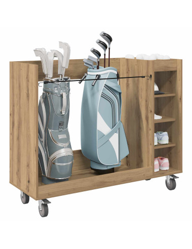 Armadio per Golf con ruota Rovere artigianale 120 x 45 x 98 cm