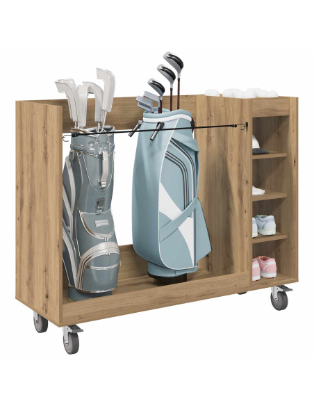 Armadio per Golf con ruota Rovere artigianale 120 x 45 x 98 cm
