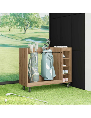 Armadio per Golf con ruota Rovere artigianale 120 x 45 x 98 cm