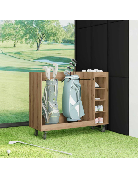 Armadio per Golf con ruota Rovere artigianale 120 x 45 x 98 cm