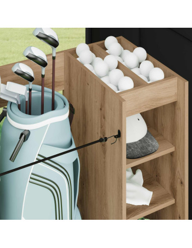 Armadio per Golf con ruota Rovere artigianale 120 x 45 x 98 cm
