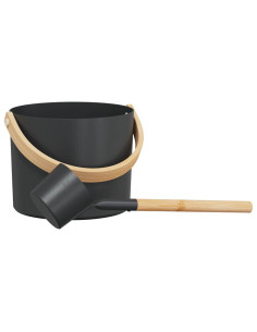 Set di Accessori per Sauna 2 pcs Nero 2